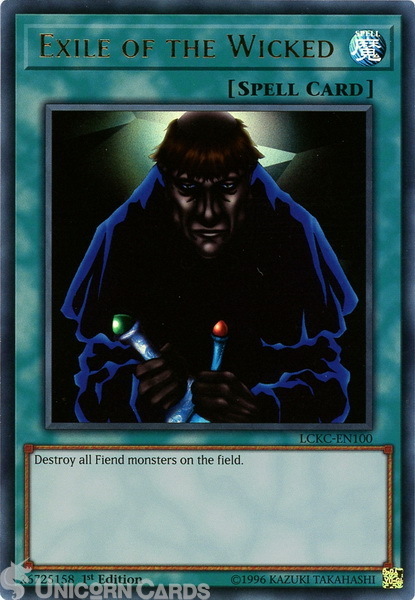 LCKC-EN100 EXILE OF THE WICKED - Reprint (2020) - NM - Ultra Rare