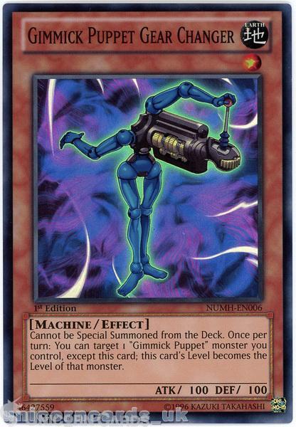 NUMH-EN006 GIMMICK PUPPET GEAR CHANGER - 1st Edition - NM - Super Rare