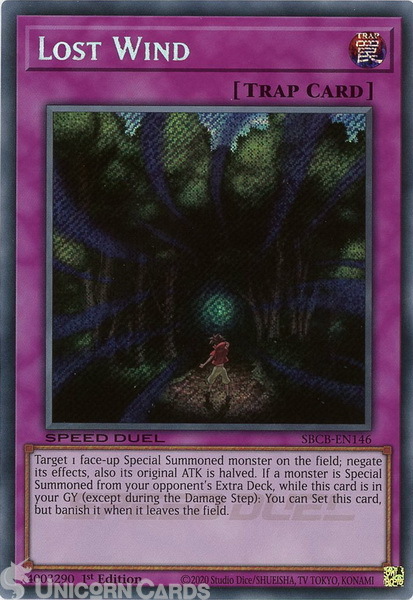 SBCB-EN146 LOST WIND - 1st Edition - NM - Secret Rare