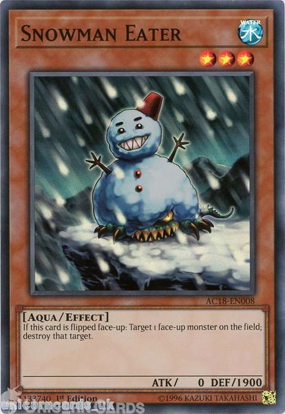 AC18-EN008 SNOWMAN EATER - 1st Edition - NM - Super Rare