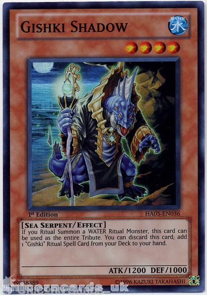 HA05-EN036 GISHKI SHADOW - 1st Edition - NM - Super Rare