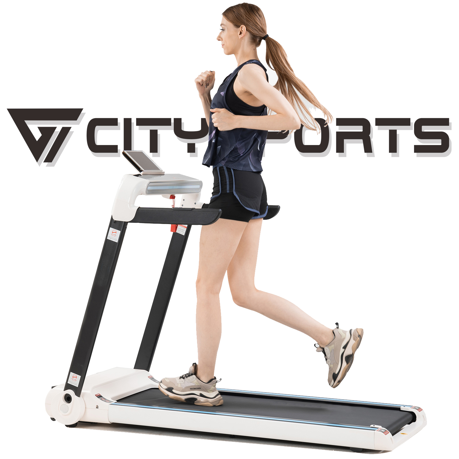 CITYSPORTS Tapis de Course Pliant, Fitness Bureau/Domicile