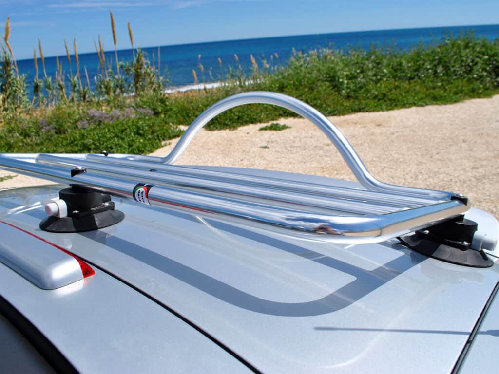 Revo Rack Revolutionary Boot Luggage Rack PA on silver Audi TT MK1
