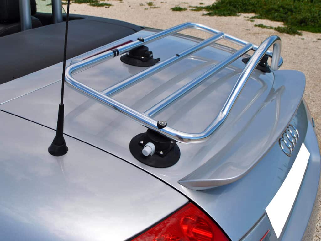 Revo Rack Revolutionary Boot Luggage Rack PA on silver Audi TT MK1