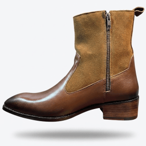 BOOT BOTTOM Premium Brown Leather Chelsea Boots – Side Zip Classic