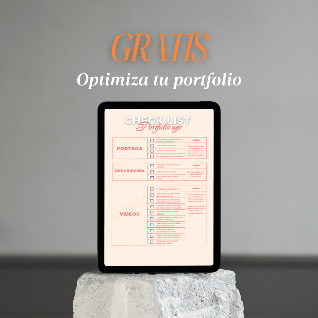 Checklist Portfolio UGC