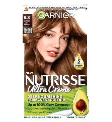 Dabei versorgt garnier nutrisse creme nr. Garnier Nutrisse Creme Permanent Hair Colour 6 3 Golden Light Brown Boots