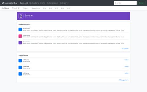 Create An Offcanvas Bootstrap Effect With Dynamic Page Changing Using - Gradient Images - Elegant 8K Collection