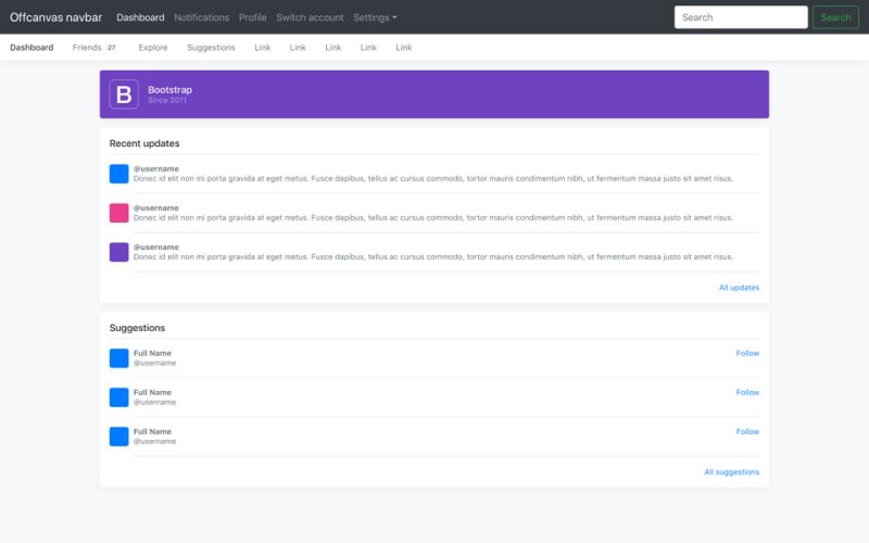 Bootstrap 5 Offcanvas Components Geeksforgeeks - Premium Space Image Gallery - Mobile