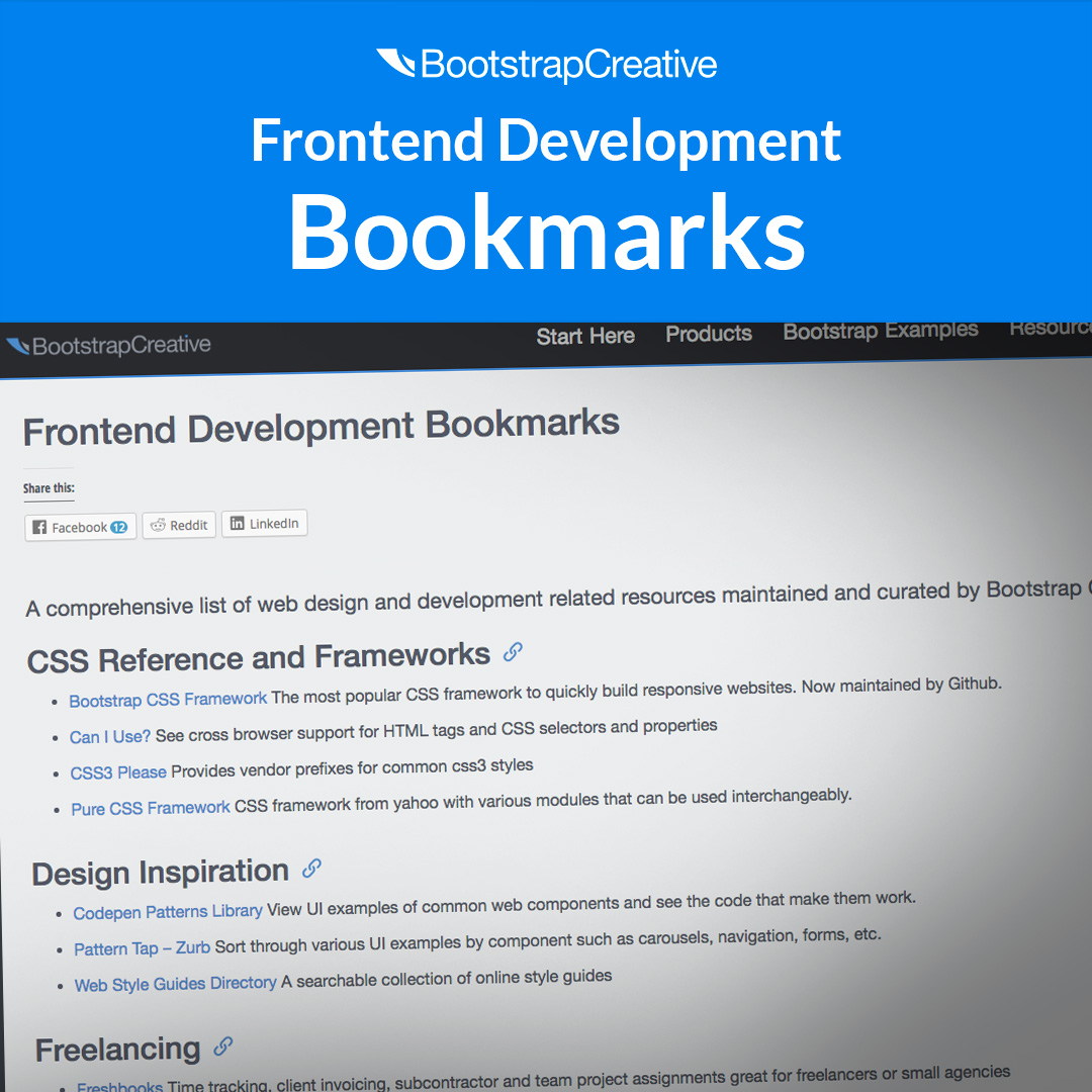frontend development bookmarks