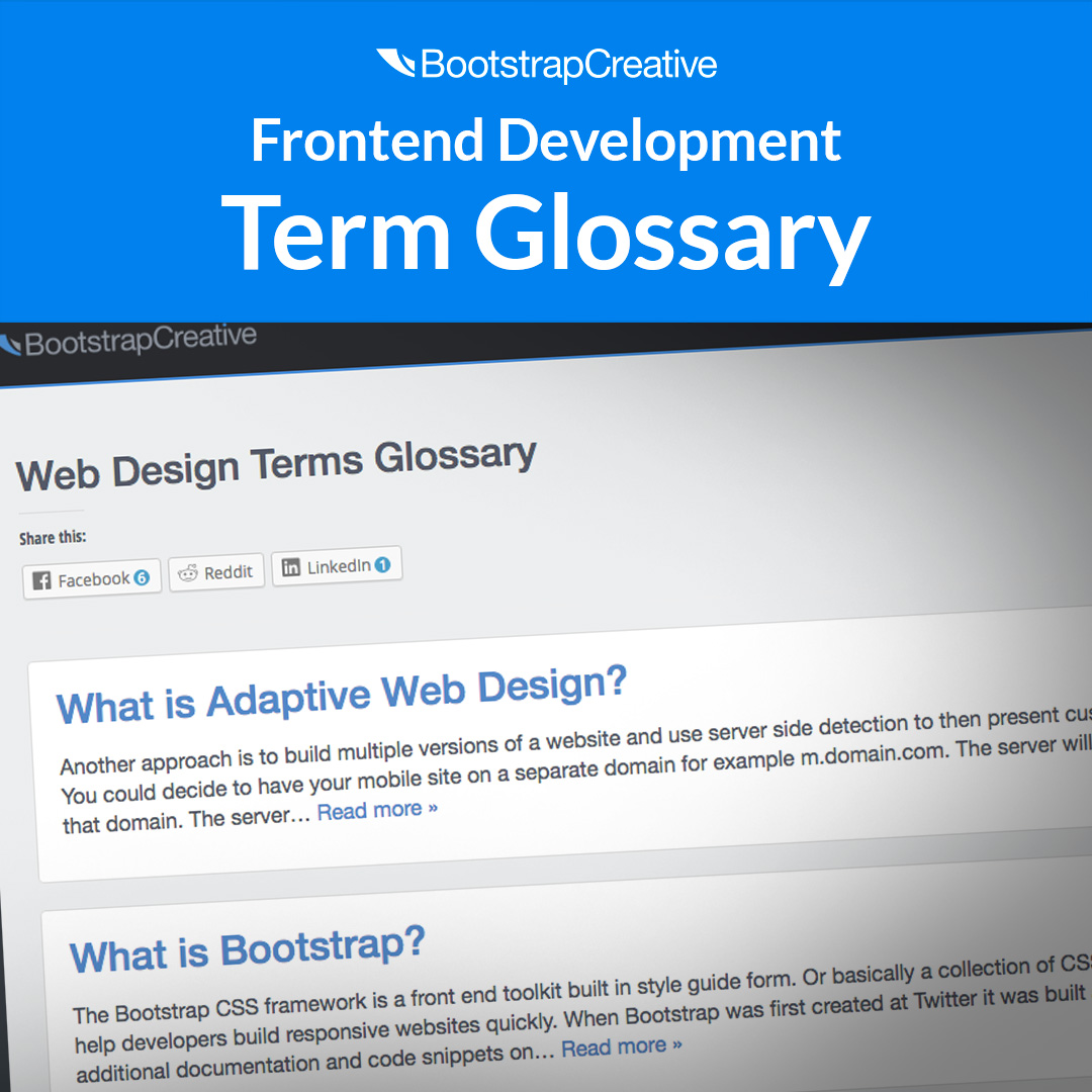 frontend development term glossary
