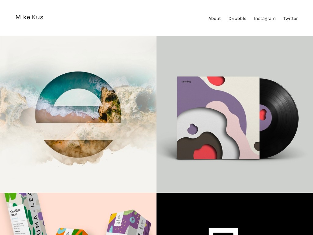 graphic design portfolio example