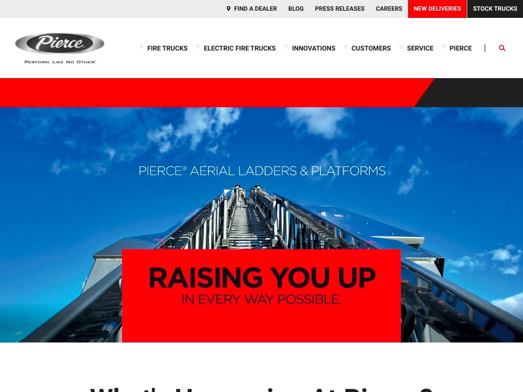 ladder truck website example