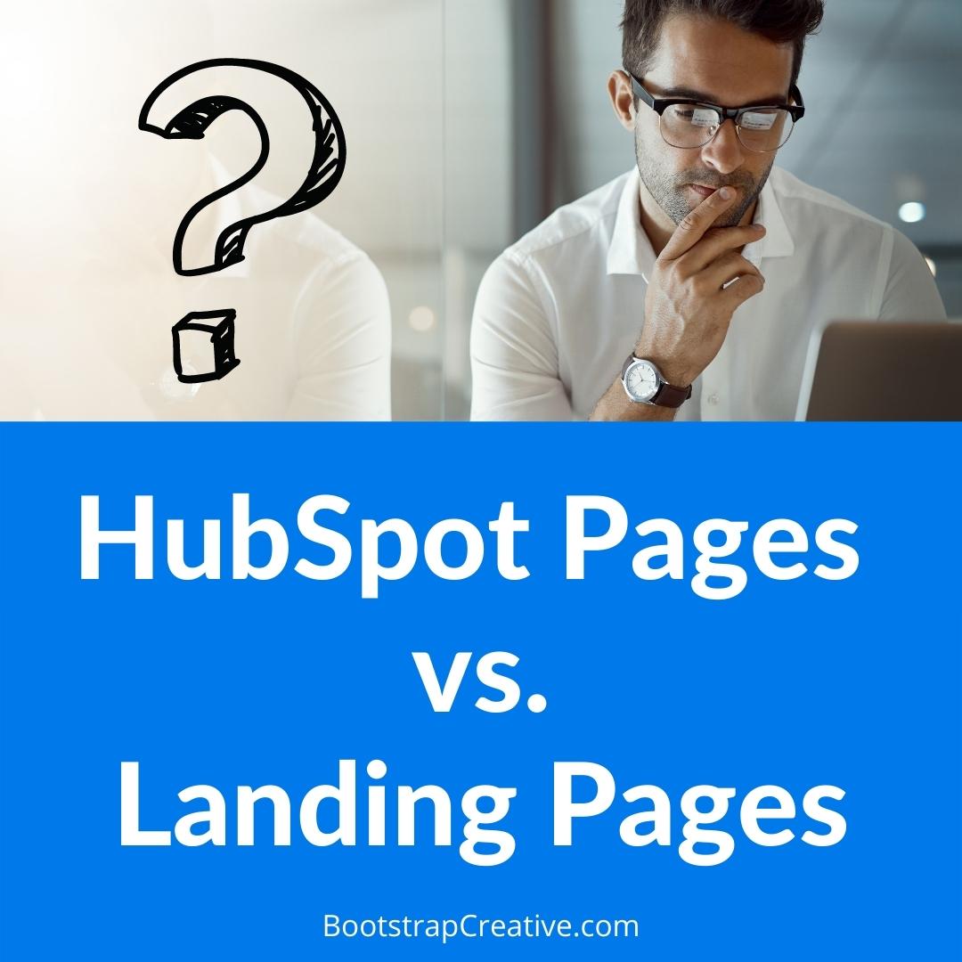 hubspot website pages vs landing pages