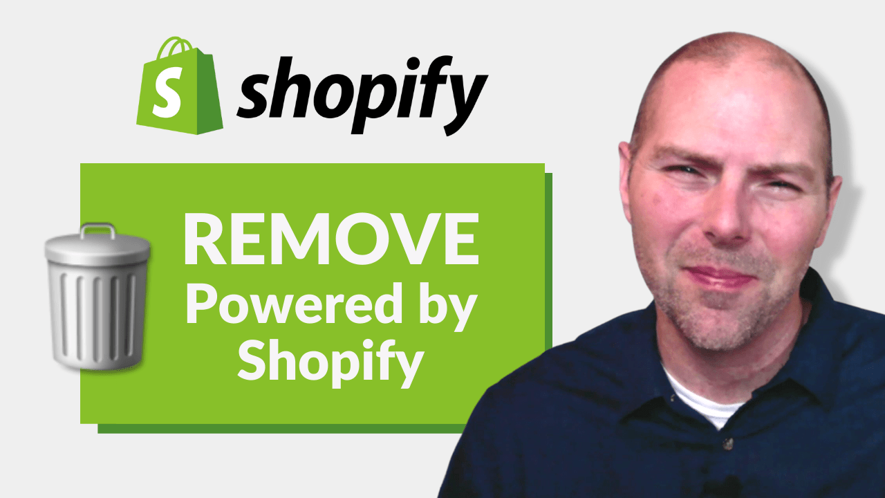 how to remove powered by shopify