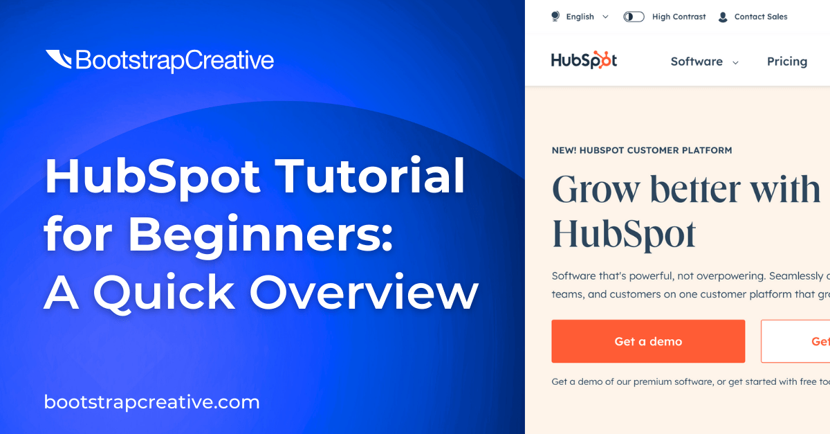 hubspot tutorial for beginners bootstrap creative