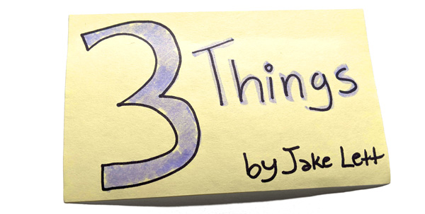 3 things newsletter header
