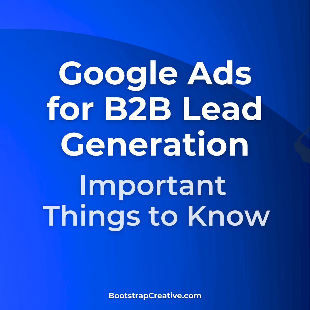 google ads for b2b lead generation