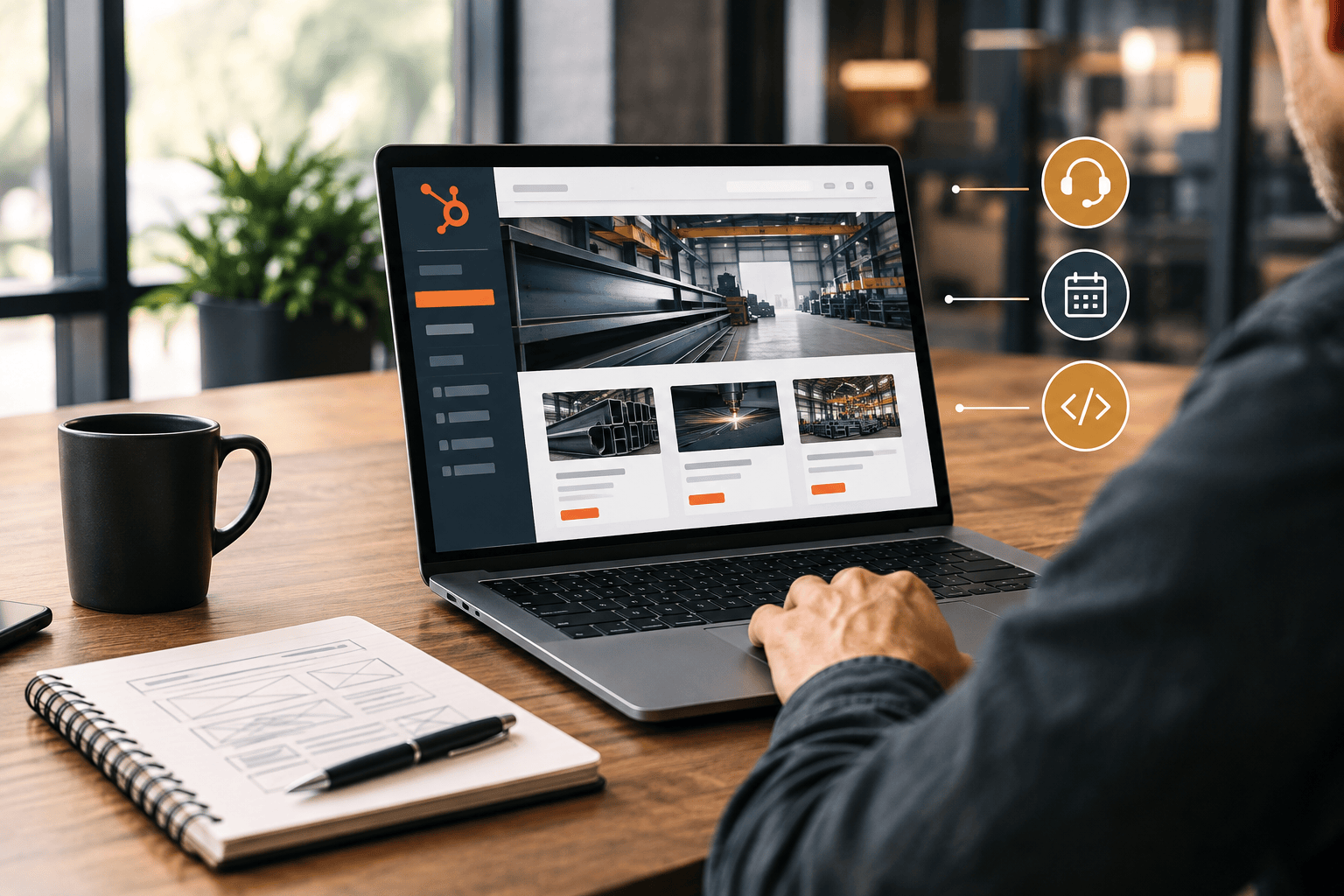 Industrial Workspace Website Management