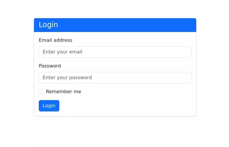 Simple Login Form - Bootstrap 4 Example