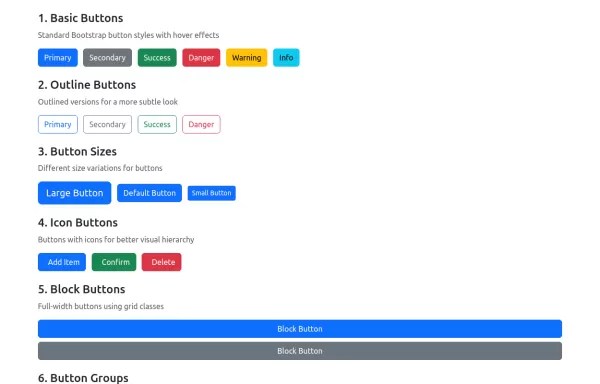 Gradient Buttons Bootstrap 5 Example - Ultra HD Geometric Textures for Desktop
