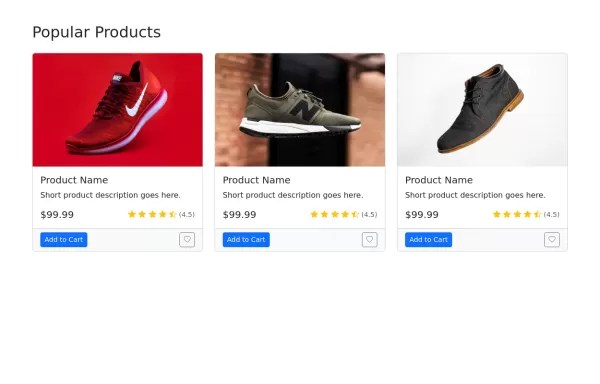 Card Grid Bootstrap 4 Example