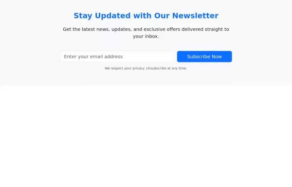 18 Bootstrap Newsletter Component Examples - Geometric Design Collection - Full HD Quality