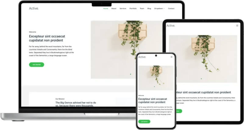 Presento Bootstrap Template Index - Geometric Backgrounds - Modern Mobile Collection