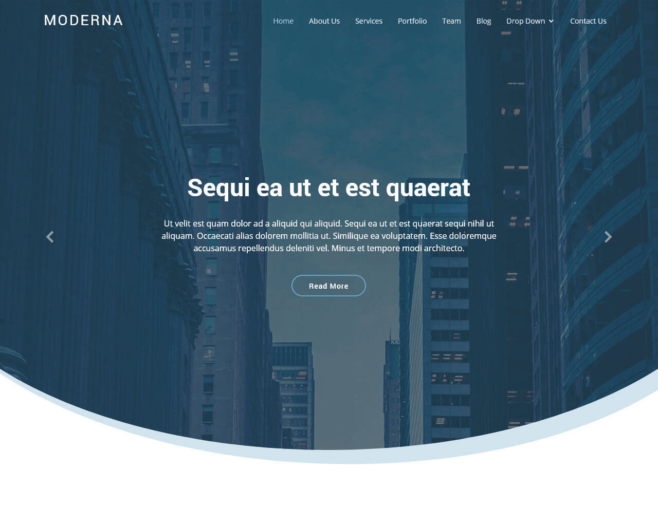 Free Bootstrap Template For Corporate Moderna Bootstraptaste