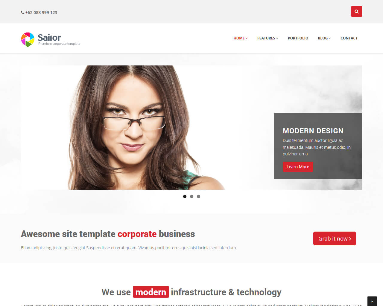 Sailor Free Bootstrap Theme Bootstraptaste