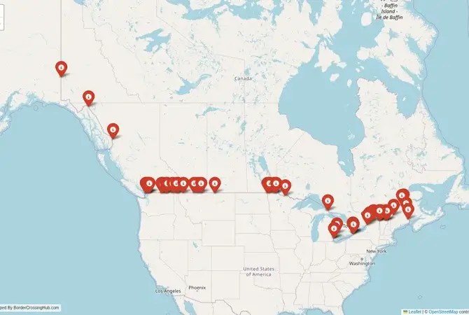 Border Crossings In Canada Border Crossing Hub Canada