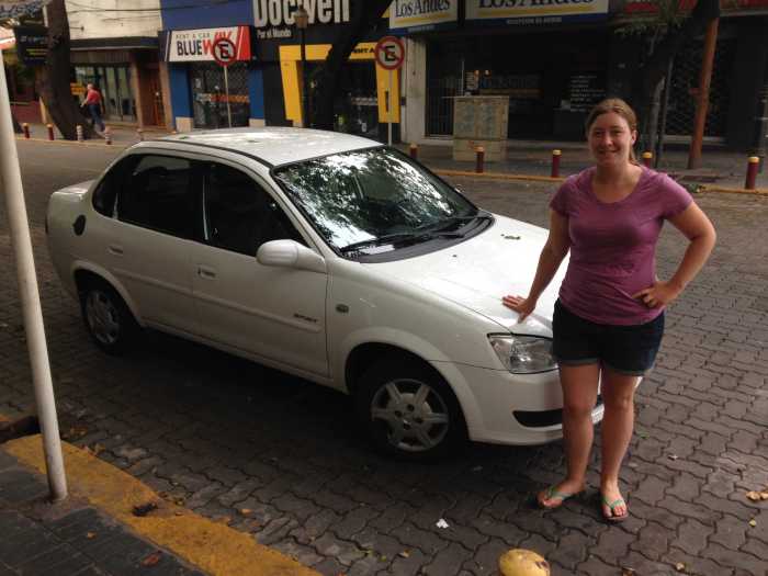 finished the rental car inspection