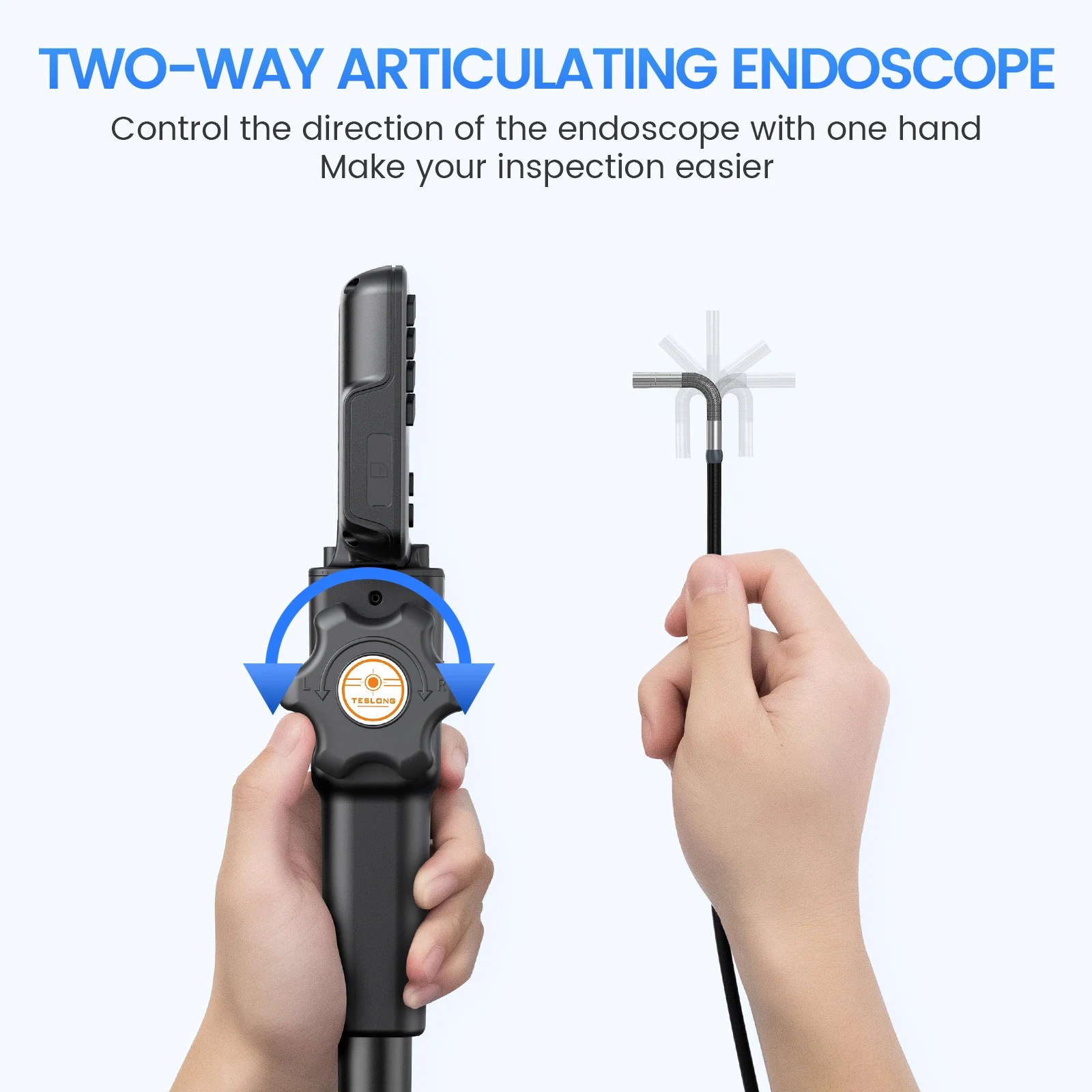 TD450 Articulating Inspection Camera with 4.5inch Screen » Borescope