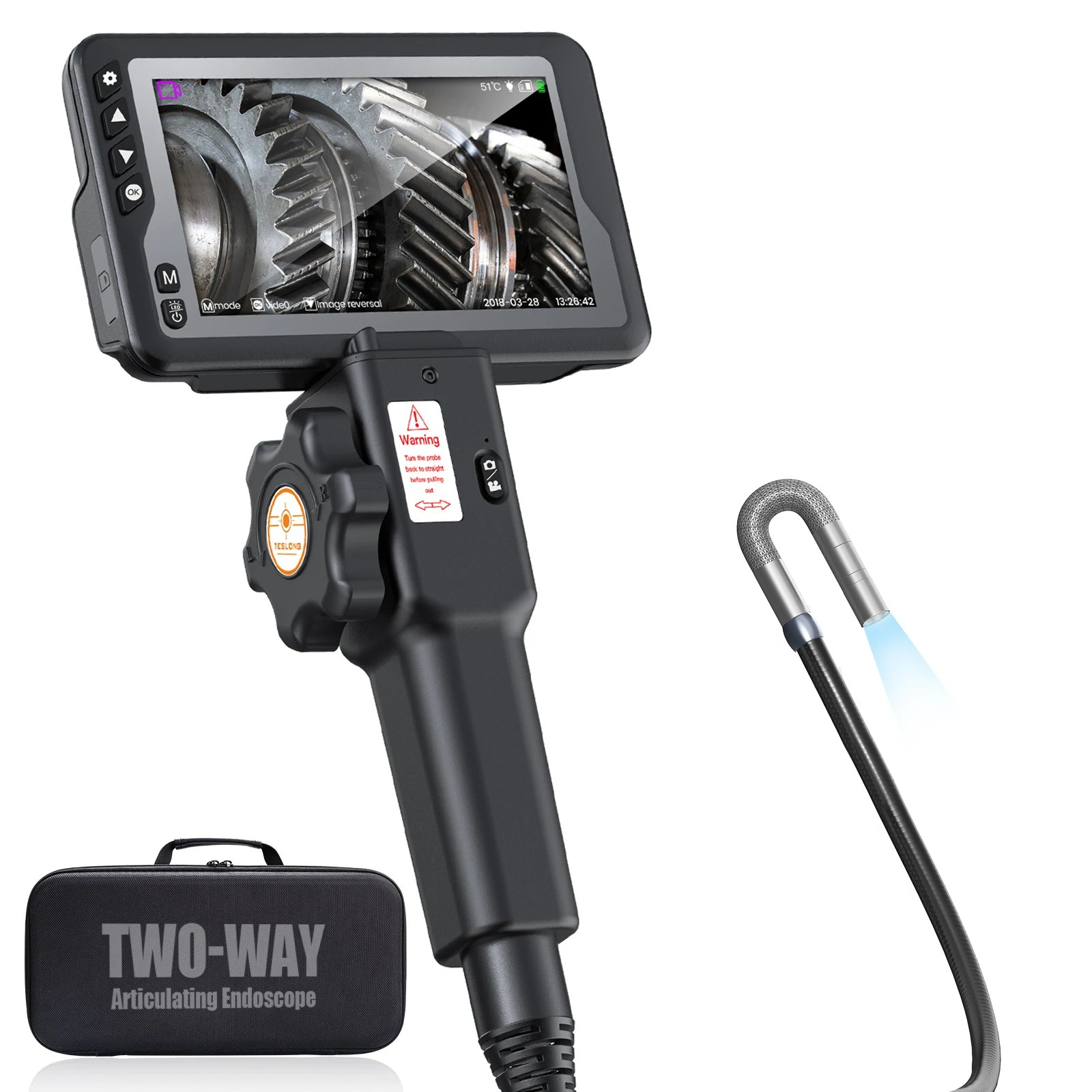 TD450 Articulating Inspection Camera with 4.5inch Screen » Borescope South Africa