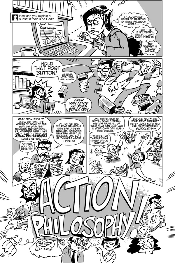 Action Philosophy lettering flat