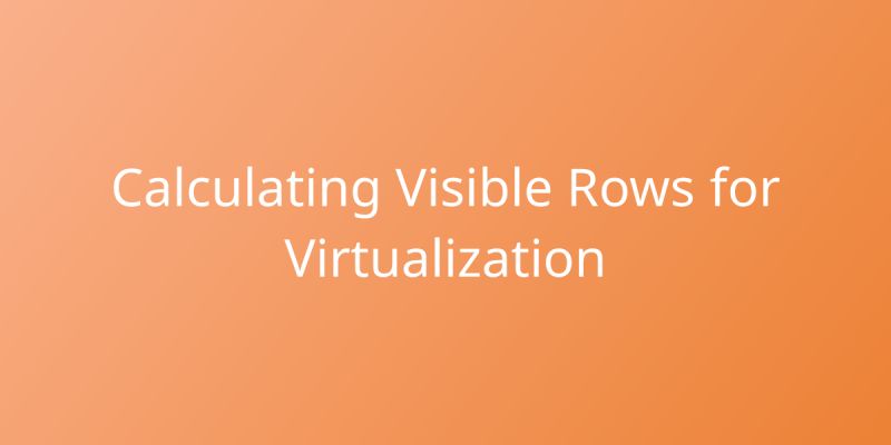 Integrating React Window With Tanstack Table For Row Virtualization Snippets Borstch - Full HD Abstract Wallpapers for Desktop