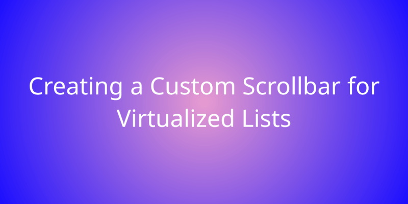 Integrating Horizontal Scrolling In Virtualized Lists Snippets Borstch - Best Dark Wallpapers in High Resolution