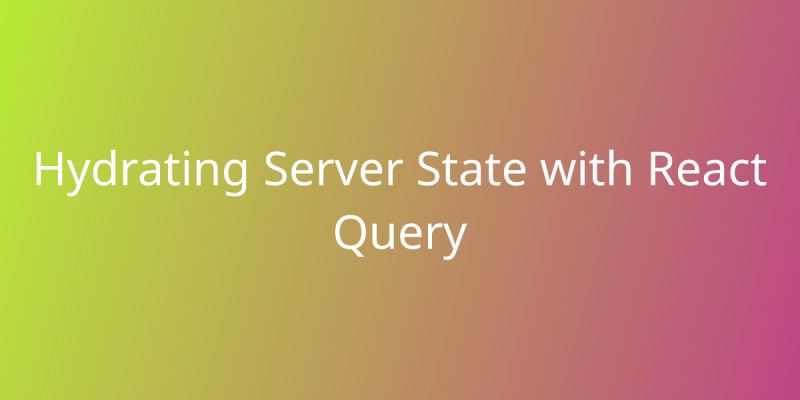 Rehydrating State On The Client With React Query Snippets Borstch - Light Backgrounds - Artistic HD Collection
