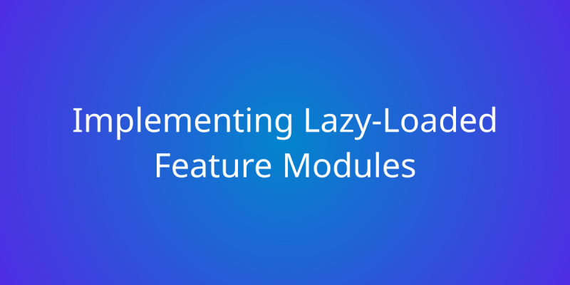 Compilation Fails When Using Lazy Loading Feature Modules Issue - Best Ocean Backgrounds in Full HD