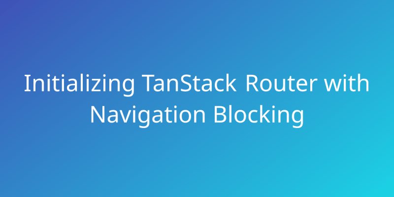 Mastering Navigation Blocking In Javascript With Tanstack Router - Download Perfect Ocean Illustration | Full HD