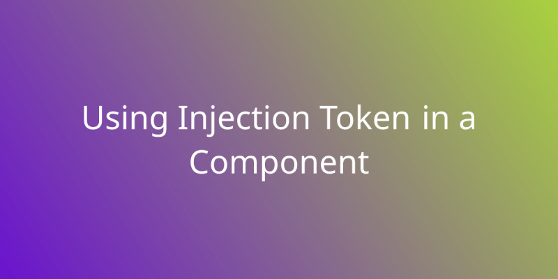 Lightweight Injection Tokens In Angular Development Borstch - Best Geometric Illustrations in Mobile