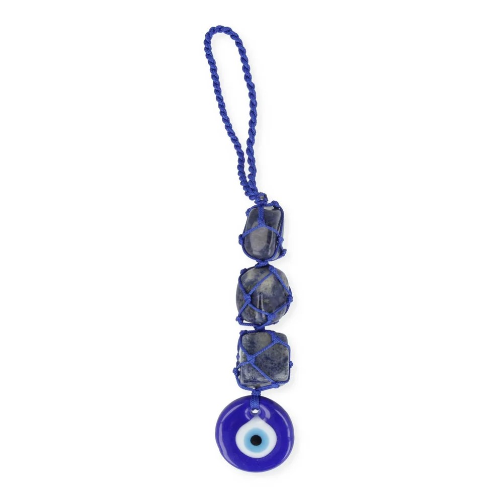 Amuleto de Protección Ojo Maligno con Sodalita