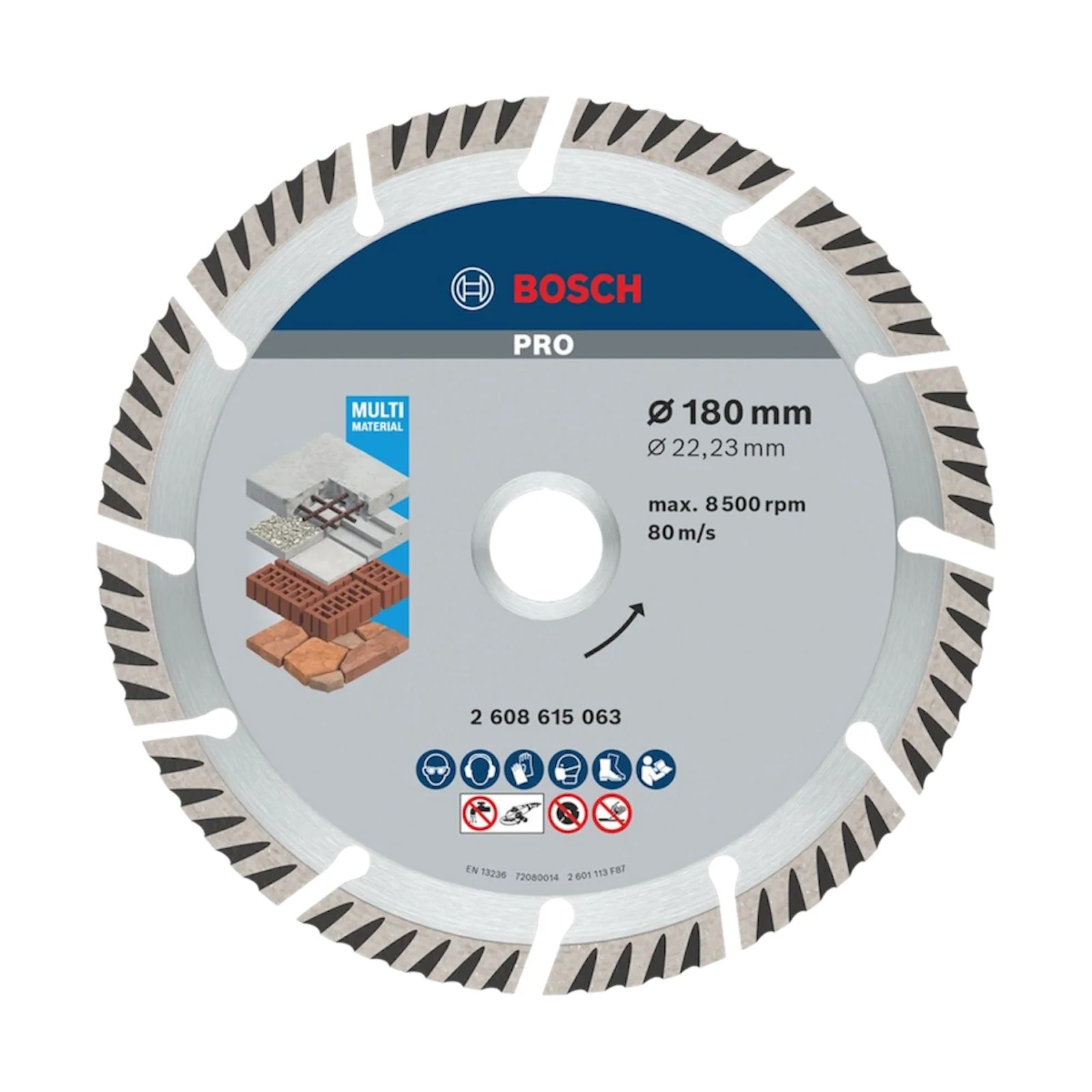 Disco De Diamante Turbo Segmentado 7” STANDARD FOR UNIVERSAL·