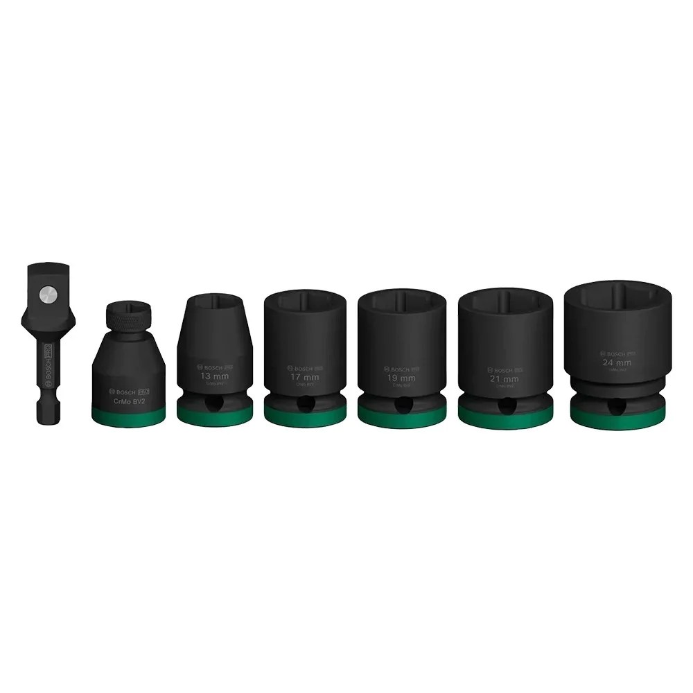 Juego de Dados de Impacto - Mando 1/2” PRO Impact Standard (7 piezas 13/17/19/21/24mm)