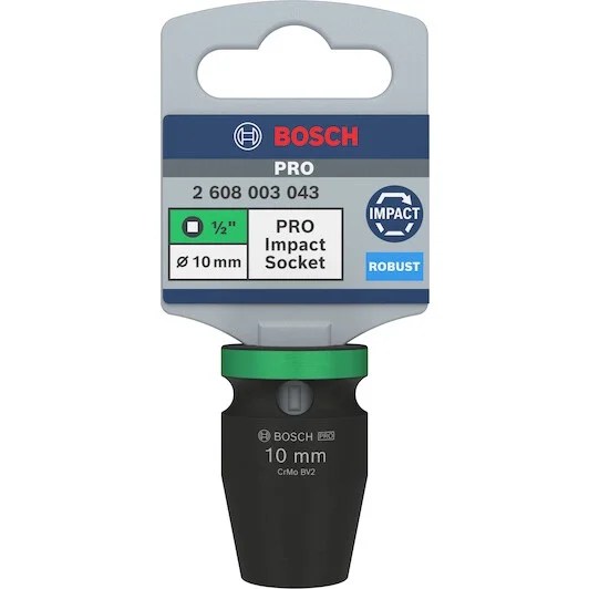 Dado de Impacto #10mm - Mando 1/2”x (STANDARD 38mm)