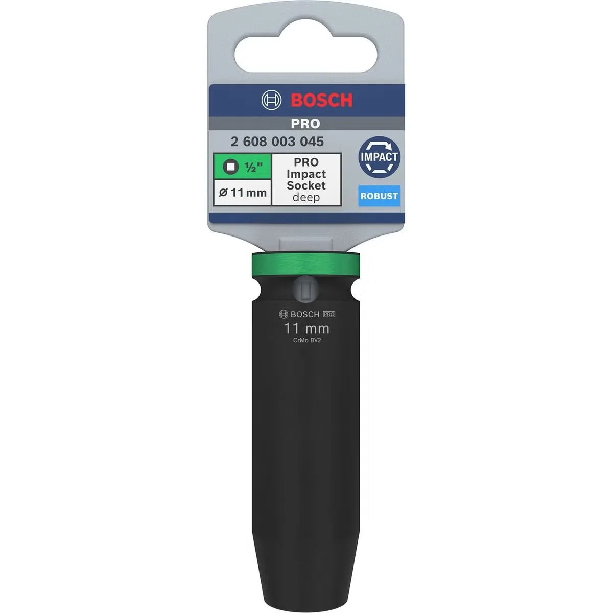 Dado de Impacto #11mm - Mando 1/2”x (LARGE 77mm)