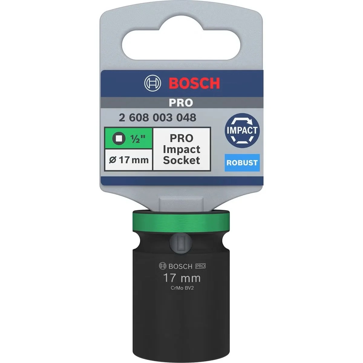 Dado de Impacto #17mm - Mando 1/2” x (STANDARD 38mm)