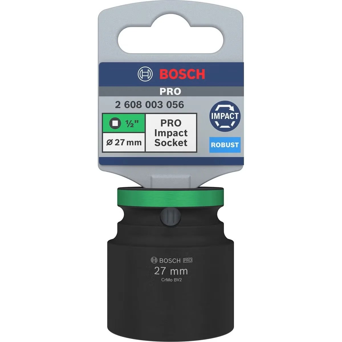 Dado de Impacto #27mm - Mando 1/2” x (STANDARD 38mm)