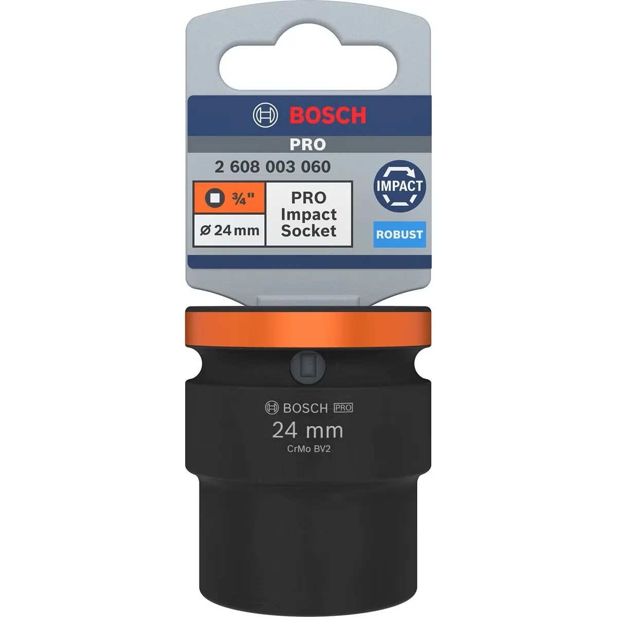 Dado de Impacto #24mm - Mando 3/4” x (STANDARD 51mm)