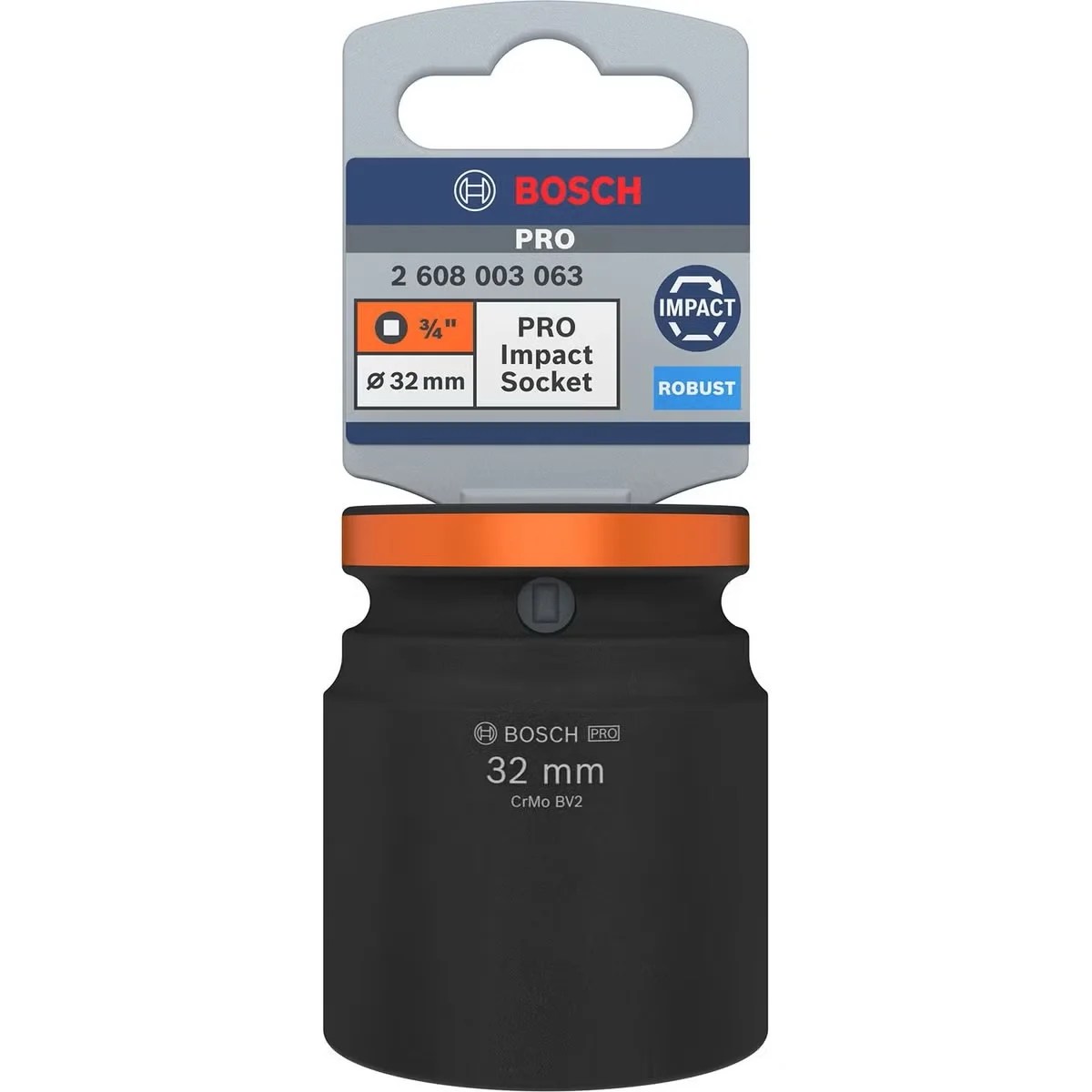 Dado de Impacto #32mm - Mando 3/4” x (STANDARD 57mm)